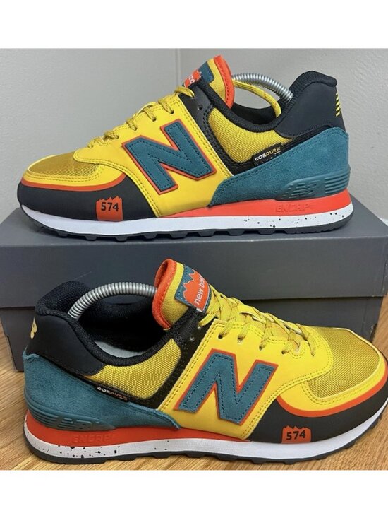 LIKE NEW New Balance 574T Sneakers! 13  Harvest Gold Blaze  CORDURA  U574TZ2